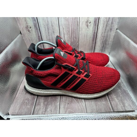 adidas Other - adidas Ultra Boost 4.0 Red Lace Up Running Athletic Shoe Men Size 13